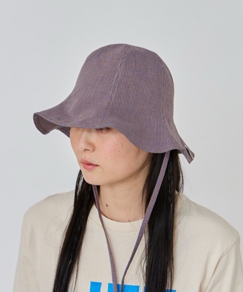 OVERRIDE(オーバーライド)の「OVERRIDE GINGHAM CHECK TULIP / オーバーライド(ハット・レディース・ピンク/ブルー/グリーン・57~59cm)」の12枚目の写真