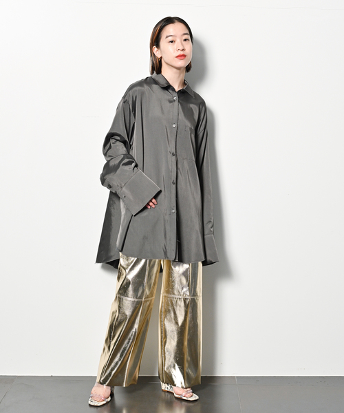 CITYSHOP（シティーショップ）の「SILK LIKE OVER シャツ（シャツ