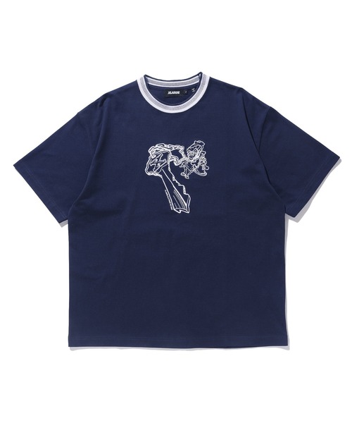 XLARGE(エクストララージ)の「THUG LIFE S/S TEE(Tシャツ/カットソー・メンズ・ブラック/グリーン/ネイビー・XL/L/M/S)」の1枚目の写真