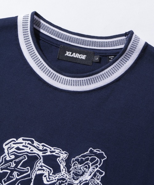 XLARGE(エクストララージ)の「THUG LIFE S/S TEE(Tシャツ/カットソー・メンズ・ブラック/グリーン/ネイビー・XL/L/M/S)」の12枚目の写真