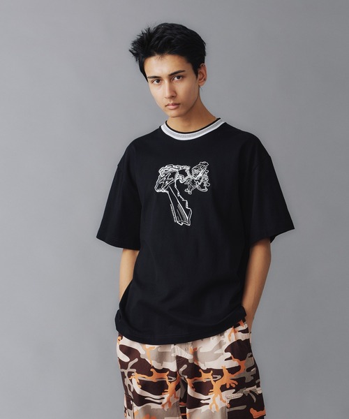 XLARGE(エクストララージ)の「THUG LIFE S/S TEE(Tシャツ/カットソー・メンズ・ブラック/グリーン/ネイビー・XL/L/M/S)」の6枚目の写真