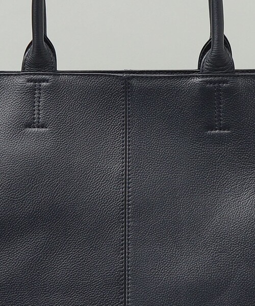 SHIPS シップス ブラック トートバッグ SHIPS Colors:スプリット レザー トート バッグ（トートバッグ