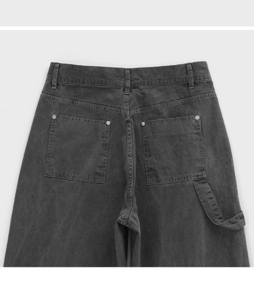 BLACKUP（ブラックアップ）の「[MADE] クルア SET - ワイドパンツ（カーゴパンツ・レディース・チャコールグレー・MEDIUM/SMALL）」の11枚目の写真