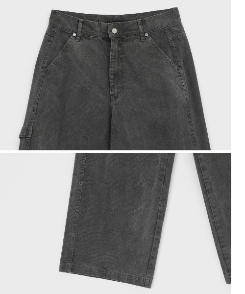 BLACKUP（ブラックアップ）の「[MADE] クルア SET - ワイドパンツ（カーゴパンツ・レディース・チャコールグレー・MEDIUM/SMALL）」の12枚目の写真