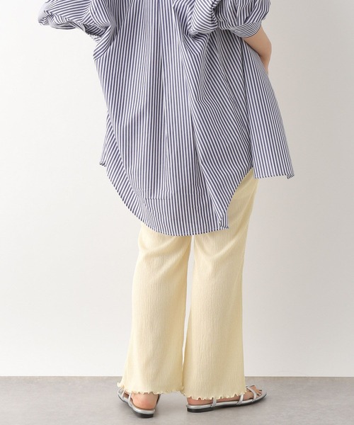 LEPSIM（レプシィム）の「【産前・産後対応】マタニティ／楊柳フレアパンツ　112871（マタニティウェア/グッズ・レディース・アイボリー/ブラック/ブラウン/イエロー・FREE）」の7枚目の写真