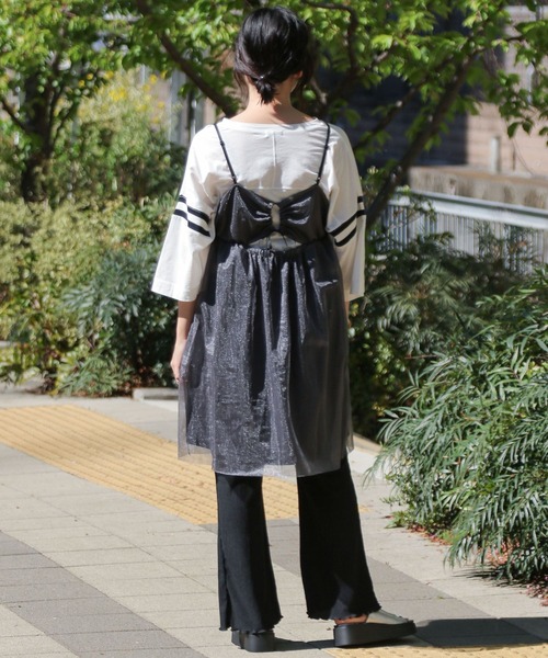 LEPSIM（レプシィム）の「【産前・産後対応】マタニティ／楊柳フレアパンツ　112871（マタニティウェア/グッズ・レディース・アイボリー/ブラック/ブラウン/イエロー・FREE）」の22枚目の写真