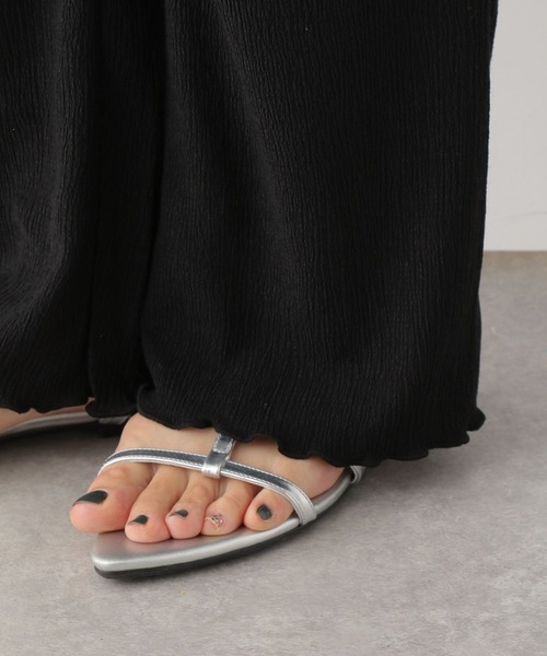 LEPSIM（レプシィム）の「【産前・産後対応】マタニティ／楊柳フレアパンツ　112871（マタニティウェア/グッズ・レディース・アイボリー/ブラック/ブラウン/イエロー・FREE）」の20枚目の写真