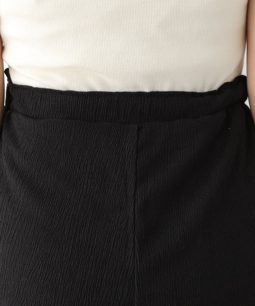 LEPSIM（レプシィム）の「【産前・産後対応】マタニティ／楊柳フレアパンツ　112871（マタニティウェア/グッズ・レディース・アイボリー/ブラック/ブラウン/イエロー・FREE）」の9枚目の写真