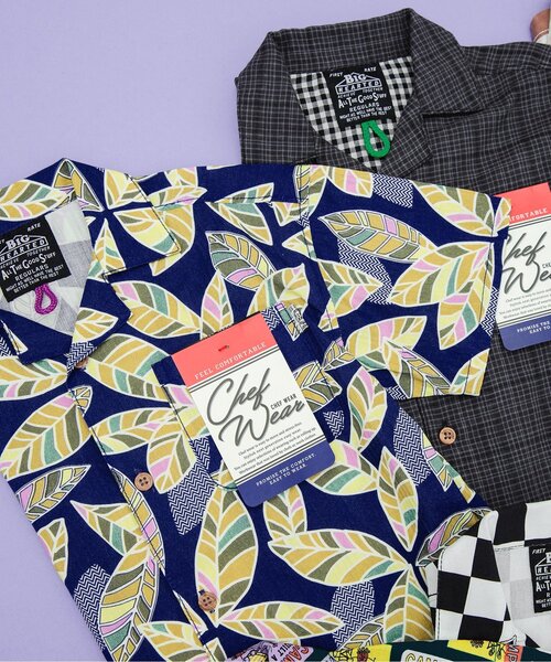 BREEZE(ブリーズ)の「【一部セットアップ可】シェフシャツ_一部WEB限定カラー・サイズ(シャツ/ブラウス・キッズ・ベージュ/ブラウン/キャメル/チャコール/インディゴブルー/エメラルド/その他10/ネイビー/オフホワイト/パープル・80/90/100/110/120/130/140/150)」の6枚目の写真