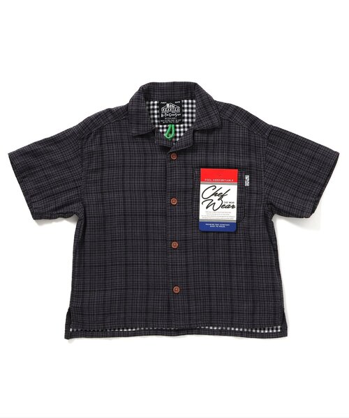 BREEZE(ブリーズ)の「【一部セットアップ可】シェフシャツ_一部WEB限定カラー・サイズ(シャツ/ブラウス・キッズ・ベージュ/ブラウン/キャメル/チャコール/インディゴブルー/エメラルド/その他10/ネイビー/オフホワイト/パープル・80/90/100/110/120/130/140/150)」の1枚目の写真