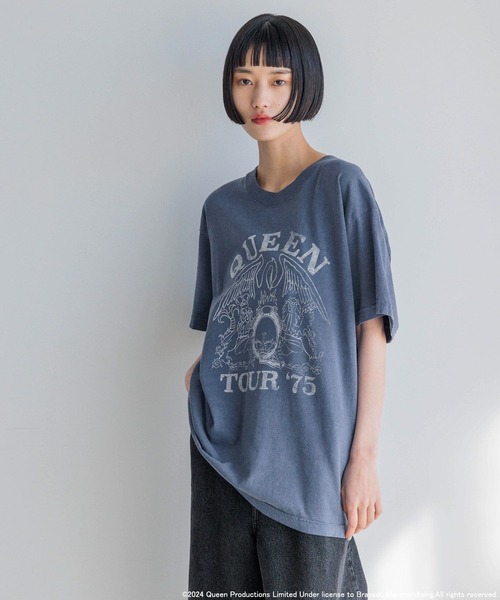yuw（ユウ）の「ＱＵＥＥＮ　ＴＯＵＲ　Ｔｅｅ 113594（Tシャツ/カットソー・レディース・ブルー・FREE）」の6枚目の写真