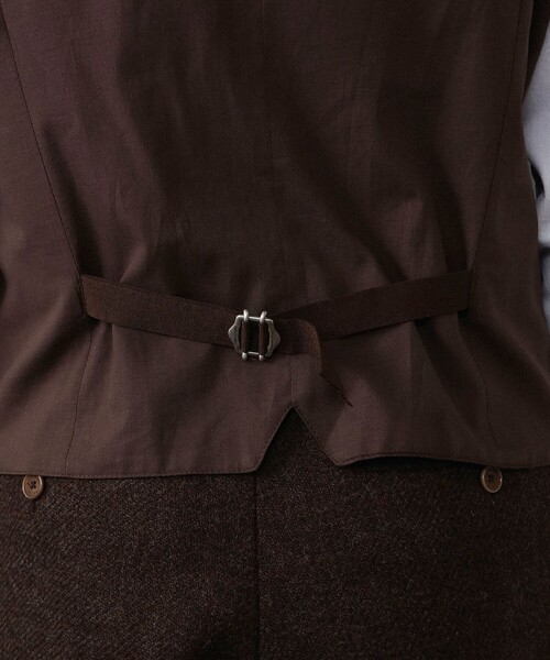 【セール】TAGLIATORE / 別注 ミックスファブリック ハウンドトゥース ジレ（ベスト）｜TAGLIATORE（タリアトーレ）