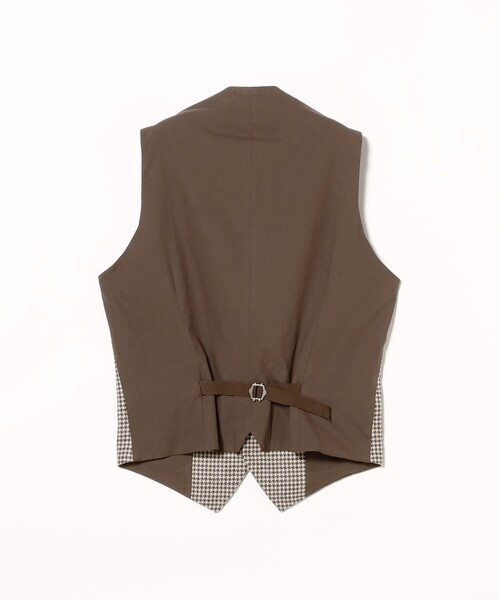 【セール】TAGLIATORE / 別注 ミックスファブリック ハウンドトゥース ジレ（ベスト）｜TAGLIATORE（タリアトーレ）