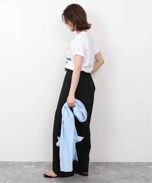 SLOBE IENA(スローブイエナ)の「《追加》ボリュームギャザーイージーパンツ(その他パンツ・レディース・ホワイト/ブラック/ベージュ・38/36)」の12枚目の写真