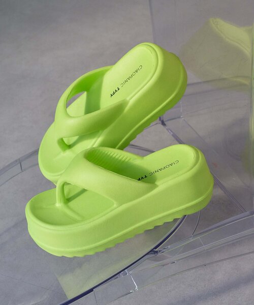 CIAOPANIC TYPY(チャオパニックティピー)の「■厚底トングサンダル(サンダル・レディース・イエロー/ピンク/オフホワイト/ブラック・SMALL/MEDIUM/LARGE)」の18枚目の写真