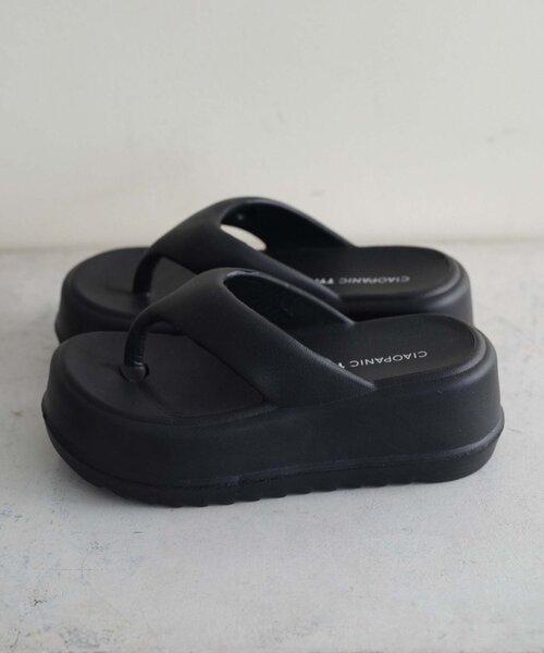 CIAOPANIC TYPY(チャオパニックティピー)の「■厚底トングサンダル(サンダル・レディース・イエロー/ピンク/オフホワイト/ブラック・SMALL/MEDIUM/LARGE)」の21枚目の写真