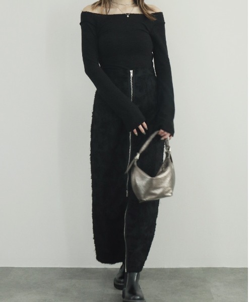 バックオープンシアーニット／back open summer knit 長袖