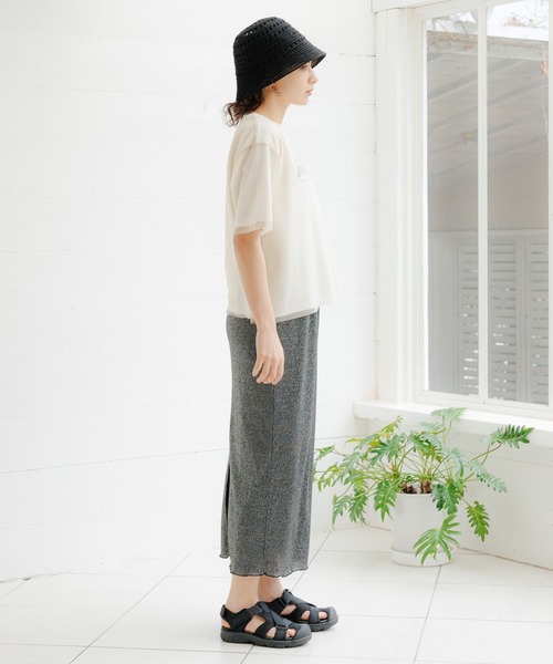 LAKOLE(ラコレ)の「チュールレイヤードTEE / 115391(Tシャツ/カットソー・レディース・ブラック/ライトブルー/オフホワイト・SMALL/MEDIUM)」の10枚目の写真