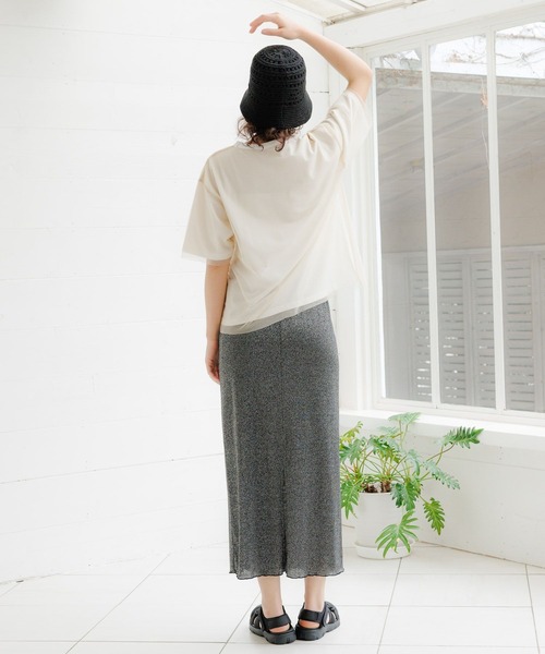 LAKOLE(ラコレ)の「チュールレイヤードTEE / 115391(Tシャツ/カットソー・レディース・ブラック/ライトブルー/オフホワイト・SMALL/MEDIUM)」の9枚目の写真