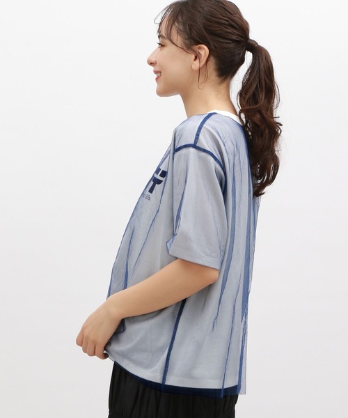 LAKOLE(ラコレ)の「チュールレイヤードTEE / 115391(Tシャツ/カットソー・レディース・ブラック/ライトブルー/オフホワイト・SMALL/MEDIUM)」の14枚目の写真