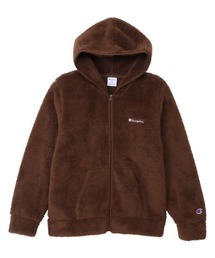 Champion ブラウン フードジャケット 美品 Champion チャンピオン ボア
