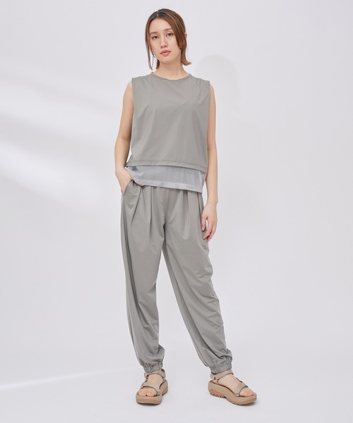 NERGY（ナージー）の「【水陸両用 ＆ UV】Aqua jersey リラックスパンツ（カーゴパンツ・レディース・ブラック/カーキ・M/S）」の12枚目の写真