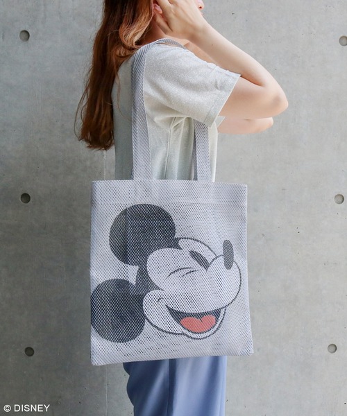 （送料込み）Disney ビッグフェイスキャンバストートバッグ Disney（ディズニー）の「ディズニー ビッグフェイスメッシュ