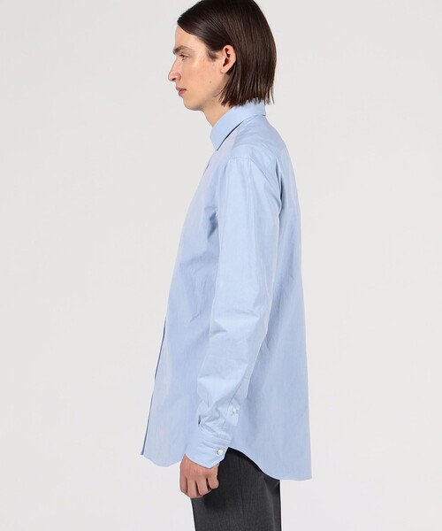 Salvatore Piccolo(サルヴァトーレピッコロ)の「Salvatore Piccolo コットン セミワイドカラーシャツ(シャツ/ブラウス・メンズ・ネイビー/ホワイト・L/M)」の5枚目の写真