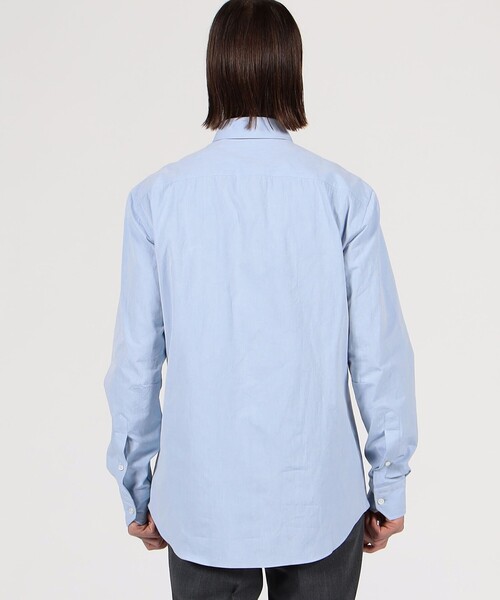 Salvatore Piccolo(サルヴァトーレピッコロ)の「Salvatore Piccolo コットン セミワイドカラーシャツ(シャツ/ブラウス・メンズ・ネイビー/ホワイト・L/M)」の6枚目の写真