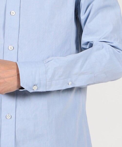 Salvatore Piccolo(サルヴァトーレピッコロ)の「Salvatore Piccolo コットン セミワイドカラーシャツ(シャツ/ブラウス・メンズ・ネイビー/ホワイト・L/M)」の8枚目の写真