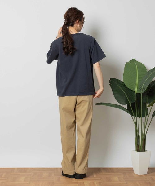 Right-on(ライトオン)の「Other(ソノタ)【レディース】カラーフロッキーTシャツ(Tシャツ/カットソー・レディース・ネイビー・M/L/XL)」の5枚目の写真