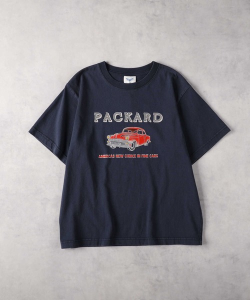 Right-on(ライトオン)の「Other(ソノタ)【レディース】カラーフロッキーTシャツ(Tシャツ/カットソー・レディース・ネイビー・M/L/XL)」の6枚目の写真