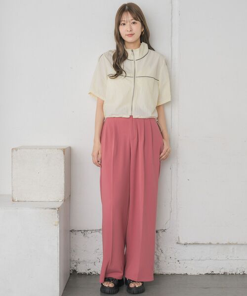 RETRO GIRL（レトロガール）の「メッシュ切り替えナイロンBZ（その他アウター・レディース・ライトグレー/グリーン/ナチュラル・FREE）」の17枚目の写真