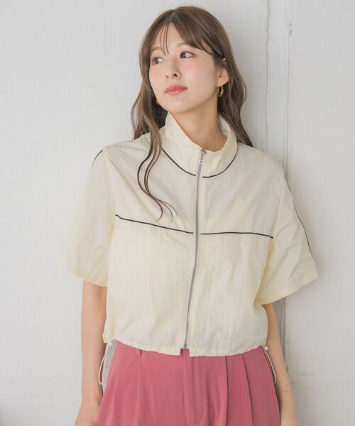 RETRO GIRL（レトロガール）の「メッシュ切り替えナイロンBZ（その他アウター・レディース・ライトグレー/グリーン/ナチュラル・FREE）」の21枚目の写真