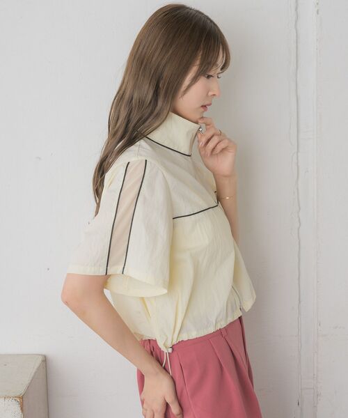 RETRO GIRL（レトロガール）の「メッシュ切り替えナイロンBZ（その他アウター・レディース・ライトグレー/グリーン/ナチュラル・FREE）」の22枚目の写真