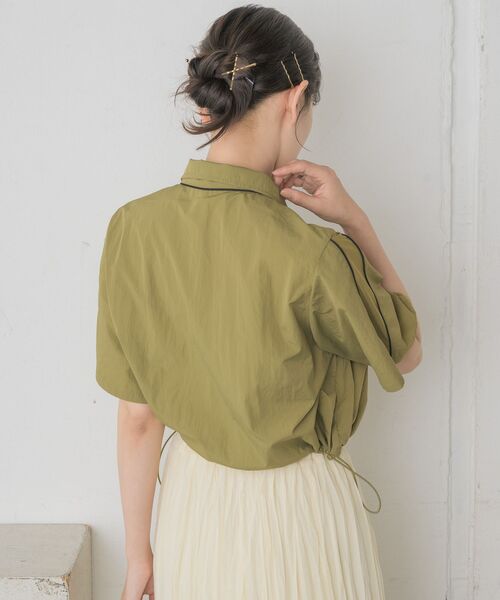 RETRO GIRL（レトロガール）の「メッシュ切り替えナイロンBZ（その他アウター・レディース・ライトグレー/グリーン/ナチュラル・FREE）」の9枚目の写真