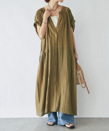 un dix cors（アンディコール）の「《着方アレンジいろいろ楽しめる》前後2WAYサイドタックロングワンピース（ワンピース）」