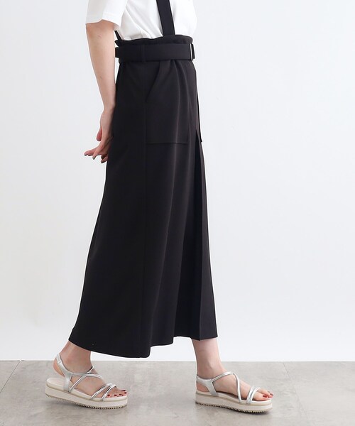 grove(グローブ)の「◆取り外しサス付きタックベイカースカート(スカート・レディース・キャメル/ブラック・02/03/01/04/05)」の8枚目の写真