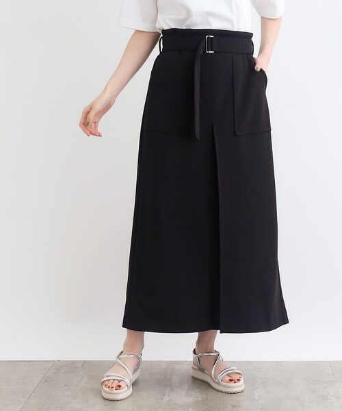 grove(グローブ)の「◆取り外しサス付きタックベイカースカート(スカート・レディース・キャメル/ブラック・02/03/01/04/05)」の9枚目の写真