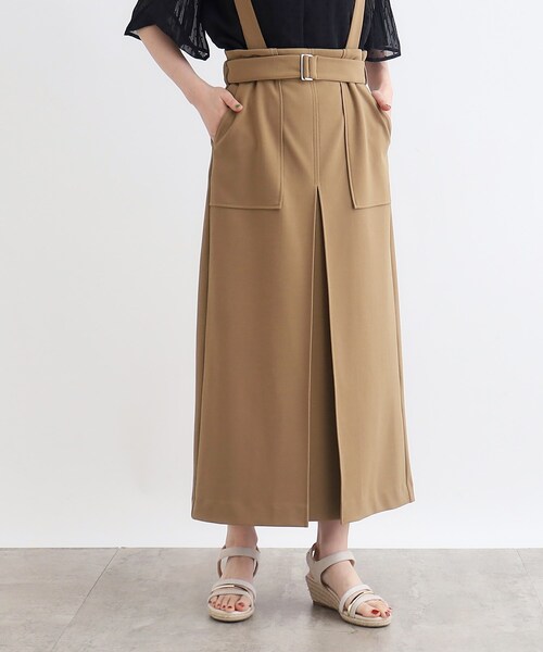 grove(グローブ)の「◆取り外しサス付きタックベイカースカート(スカート・レディース・キャメル/ブラック・02/03/01/04/05)」の15枚目の写真