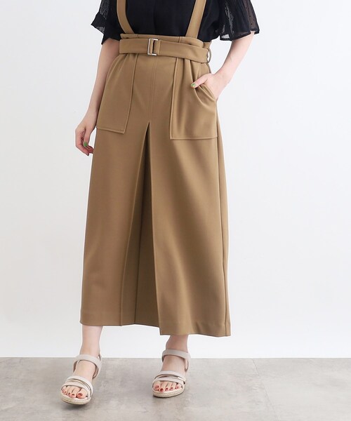 grove(グローブ)の「◆取り外しサス付きタックベイカースカート(スカート・レディース・キャメル/ブラック・02/03/01/04/05)」の16枚目の写真