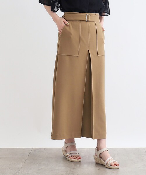 grove(グローブ)の「◆取り外しサス付きタックベイカースカート(スカート・レディース・キャメル/ブラック・02/03/01/04/05)」の17枚目の写真