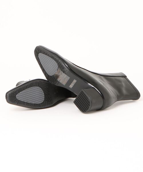 EVOL（イーボル）の「【EVOL】スクエア4.5cmヒールショートブーツ IX5500（ブーツ・レディース・シルバー/ブラウン/ブラック・LL/S/M/L）」の4枚目の写真