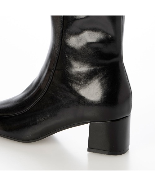 EVOL（イーボル）の「【EVOL】スクエア4.5cmヒールショートブーツ IX5500（ブーツ・レディース・シルバー/ブラウン/ブラック・LL/S/M/L）」の19枚目の写真