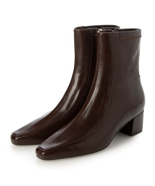 EVOL（イーボル）の「【EVOL】スクエア4.5cmヒールショートブーツ IX5500（ブーツ・レディース・シルバー/ブラウン/ブラック・LL/S/M/L）」の17枚目の写真