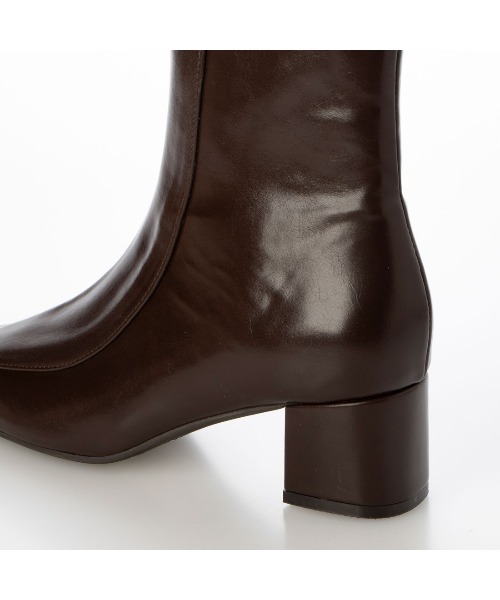 EVOL（イーボル）の「【EVOL】スクエア4.5cmヒールショートブーツ IX5500（ブーツ・レディース・シルバー/ブラウン/ブラック・LL/S/M/L）」の13枚目の写真