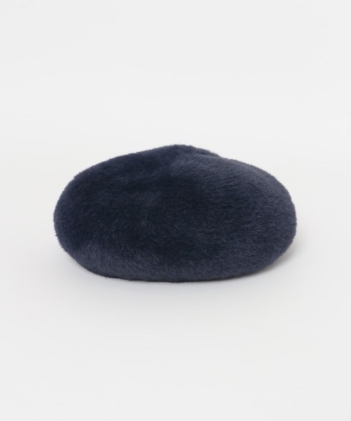 URBAN RESEARCH DOORS（アーバンリサーチドアーズ）の「ショートファーベレー帽(KIDS)（ハンチング/ベレー帽・キッズ・グレー系その他/ネイビー・ONE）」の5枚目の写真