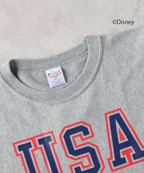Champion（チャンピオン）の「Champion(チャンピオン)プリントリバースウィーブTシャツ（Tシャツ/カットソー・メンズ・ホワイト/ネイビー/グレー・M/L/XL）」の18枚目の写真