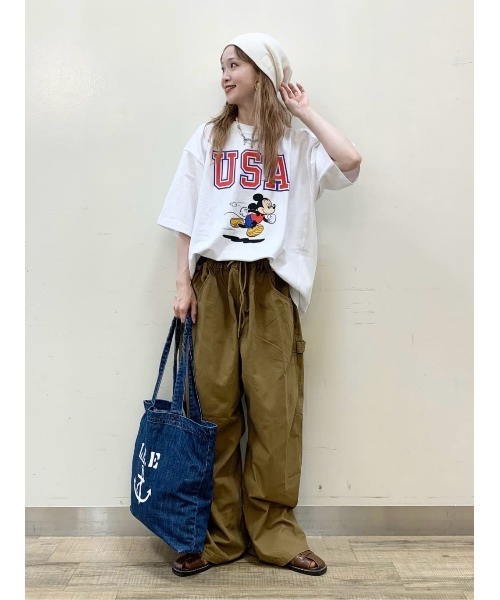 Champion（チャンピオン）の「Champion(チャンピオン)プリントリバースウィーブTシャツ（Tシャツ/カットソー・メンズ・ホワイト/ネイビー/グレー・M/L/XL）」の4枚目の写真