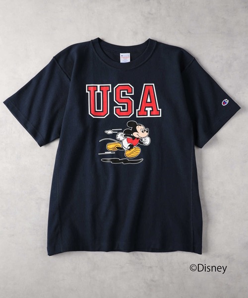 Champion（チャンピオン）の「Champion(チャンピオン)プリントリバースウィーブTシャツ（Tシャツ/カットソー・メンズ・ホワイト/ネイビー/グレー・M/L/XL）」の15枚目の写真